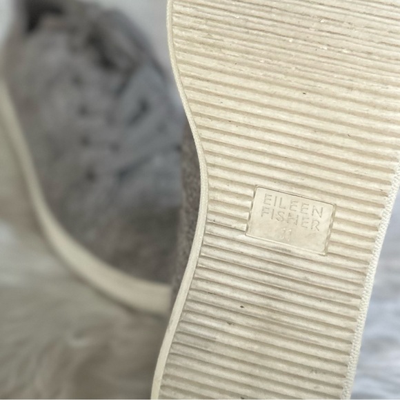 EILEEN FISHER 11 Clifton Felted Wool Sneakers in Koala Gray • Fall Winter Shoes - Picture 10 of 16